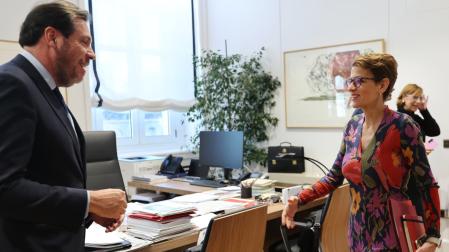 Reunión entre la Presidenta Chivite y el ministro Puente