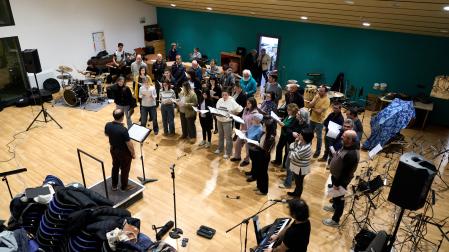 Imagen del ensayo general del espectáculo 'Diabulus in musica % Sakanako Ahotsak'.