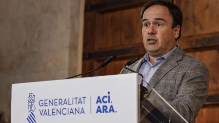 El president de la Generalitat, Juanfran Pérez Llorca, durante su comparecencia de este miércoles