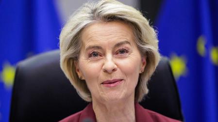 La presidenta de la Comisión Europea, Ursula von der Leyen
