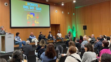 Un momento de la jornada 'Secretos del Bosque', organizada por la Asociación Forestal Navarra Foresna-Zurgaia en Baluarte