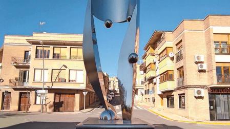 Puerta de amistad, escultura en Cascante