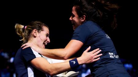 Ariana Sánchez y Paula Josemaría celebran un triunfo anterior