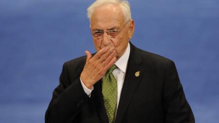 Frank Gehry cuando recibió el Premio Príncipe de Asturias de las Artes en 2014