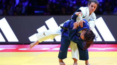 Ariane Toro, en su combate por la medalla de bronce de este sábado 6 de diciembre en Tokio