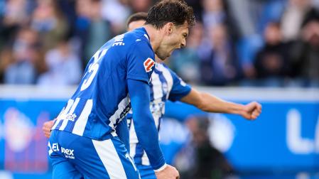 Lucas Boyé celebra su tanto contra la Real Sociedad