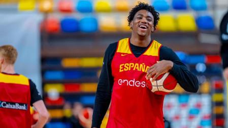 Great Osobor en un entrenamiento la pasada semana