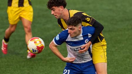 Xabi Goñi, en el duelo ante el Basconia, contó con una ocasión contra el Gernika