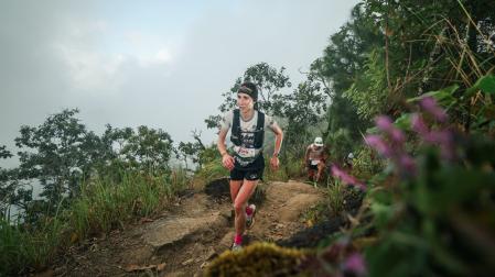 Naiara Irigoyen, durante la carrera en Tailandia