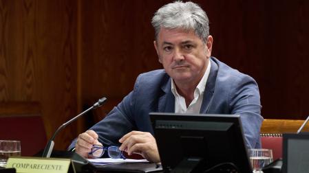 Antxon Alonso durante su comparecencia en la comisión de investigación del Senado.