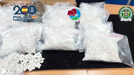 Pastillas de heroína interceptadas por la Policía Nacional