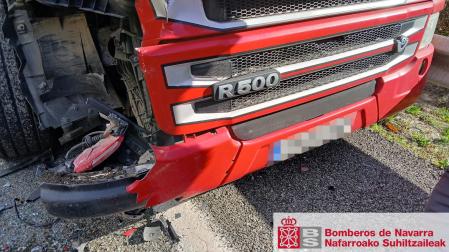Camión accidentado