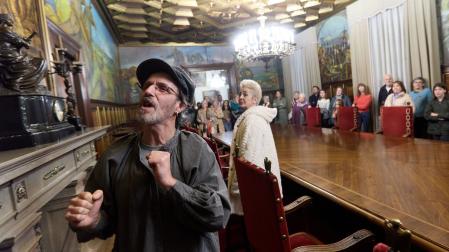 Visita teatralizada al Palacio de Navarra realizada el pasado mes de noviembre