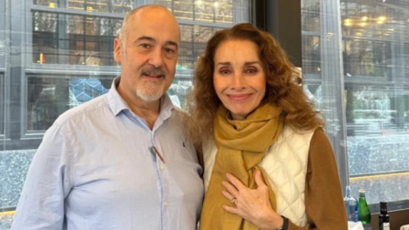 El chef Martín Iturri y la cantante Ana Belén.