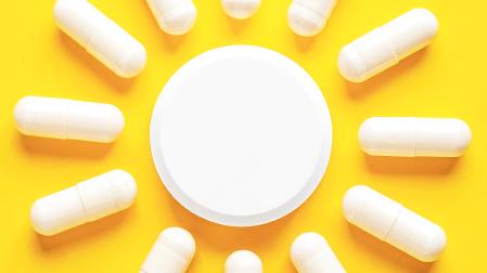 Varias pastillas de Vitamina D