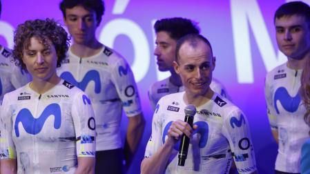 Enric Mas, en la presentación del Movistar Team 2026.