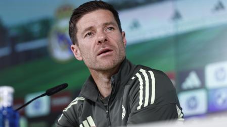 Xabi Alonso, en la previa del partido del Real Madrid en Mendizorroza