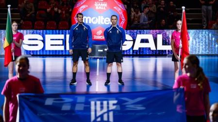 Javier Álvarez Mata y Yon Bustamante López,árbitros que dirigirñan la final del Mundial