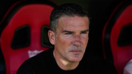 Luis Carrión durante el encuentro entre Sevilla y Real Oviedo