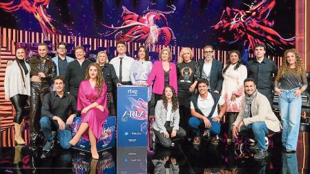 Presentadores, jurado y participantes de ‘Aria, locos por la ópera’, el nuevo programa de TVE para estas Navidades