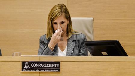 La exconsellera de Justicia i Interior de la Generalitat Valenciana Salomé Pradas, se ha emocionado durante su comparecencia ante la Comisión de Investigación de la dana
