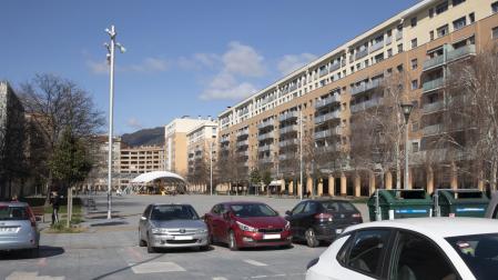 Imagen del parking disuasorio de la Rochapea