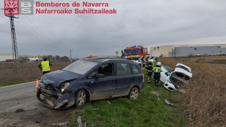 Dos de los vehículos implicados en el accidente
