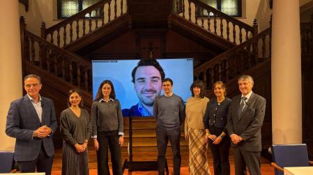 Imagen de la presentación ayer del informe de la fundación Artizarra