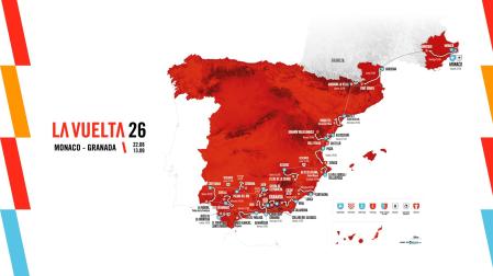 La Vuelta 26 partirá del Casino de Mónaco y coronará al campeón en la Alhambra de Granada