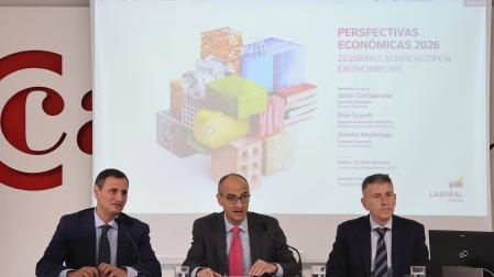 A: EDUARDO bUXENS F: 18 DICIEMBRE 2025 L: PAMPLONA , CÁMARA DE COMERCIO T:  PERSPECTIVAS ECONÓMICAS 2026 -  LABORAL KUTXA