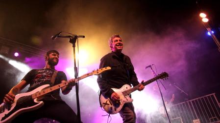Foto del concierto del grupo de Alfredo Piedrafita (ex de Barricada) en la gira Siempre Barricada en Tudela