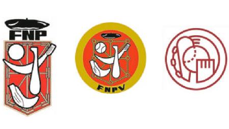 Evolución de los logotipos de la Federación Navarra de Pelota Vasca (FNPV)
