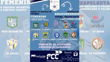 Imagen del cartel del torneo femenino organizado por el C.F. Ardoi