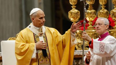 El papa León XVI, en la misa del Gallo