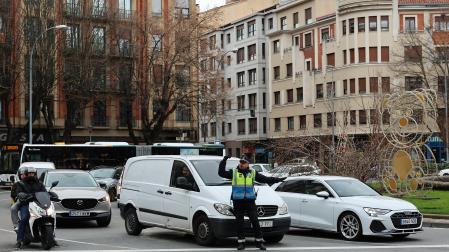 La plaza Príncipe de Viana, punto de encuentro de diversas rutas, aglutina el mayor número de accidentes