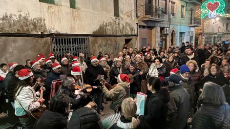 Instante de la bendición de belenes en Corella