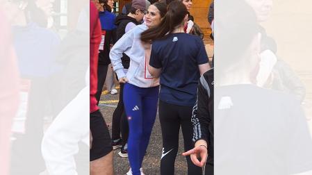 Estefanía Unzu, Verdeliss, antes del inicio de la carrera en Lodosa