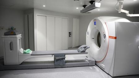 Imagen del PET en el Hospital Universitario de Navarra que se emplea en el diagnóstico de cáncer y otras enfermedades