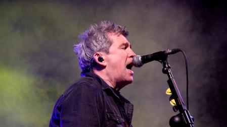 Alfredo Piedrafita, el pasado 21 de diciembre en Tudela, en el primer concierto de su gira 'Siempre Barricada'