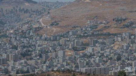 Vista general del asentaminto israelí de Itamar, en Cisjordania