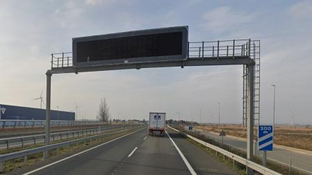 Tramo de carretera en el que se ha colocado uno de los radares