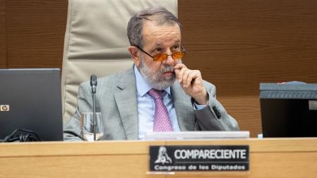 Francisco Fernández Marugán, en una comisión del Congreso en 2021