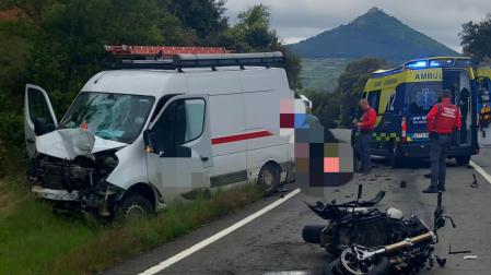 Accidente mortal de un motorista que falleció en mayo en Tierra Estella.