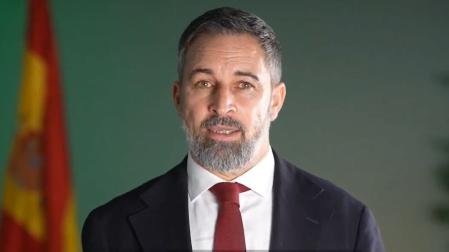 Un momento del vídeo de Santiago Abascal con su mensaje de fin de año