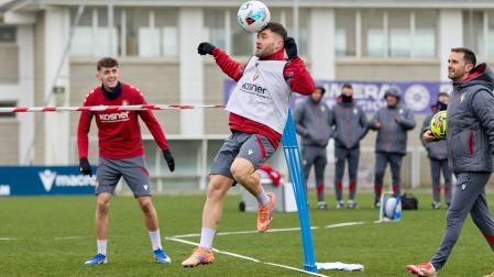 Osasuna dio la bienvenida al 2026 con una sesión en Tajonar para preparar el partido contra el Athletic.