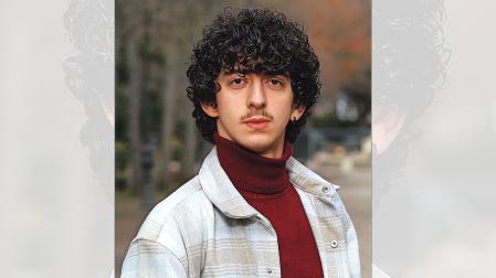 El actor Valentín Martínez, retratado recientemente en Pamplona
