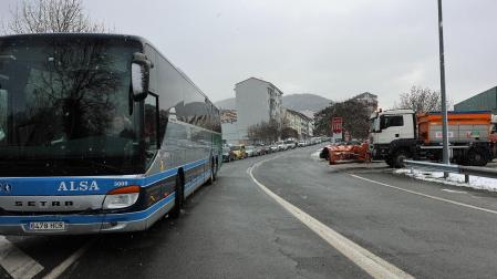 Fotos del temporal de nieve en la A-15 y la A-10