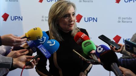 Cristina Ibarrola comparece en la sede de UPN