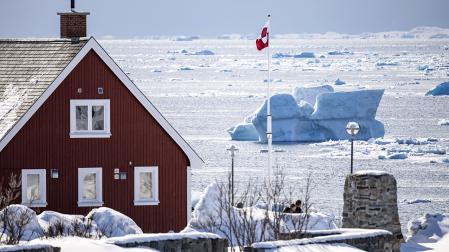 Imagen de archivo de una vivienda en Nuuk, la capital de Groenlandia