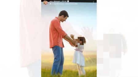 Un fragmento del vídeo creado con IA en el que se ve al hijo de Ana Obregón, Aless Lequio, abrazando a la pequeña Anita, que finalmente ha borrado ante la polémica que había generado